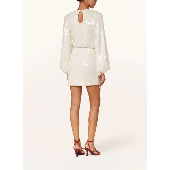 ROTATE Sequins Dress in Egret 38 New Womens Mini Cocktail - Picture 14 of 17